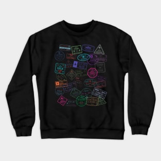 Travel city stamps Crewneck Sweatshirt